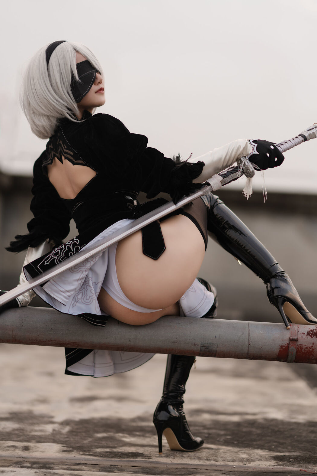 [Net Red COSER] Anime blogger Chiyo Kokura w - Captain 2B original skin