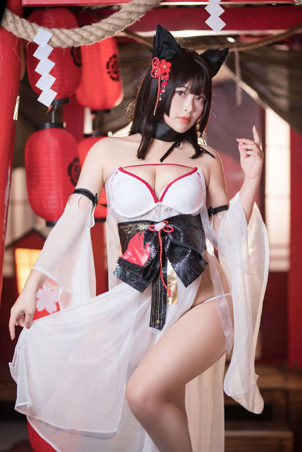 [Net Red COSER Photo] Cute Miss Sister-Bai Ye-- Wet Swimsuit