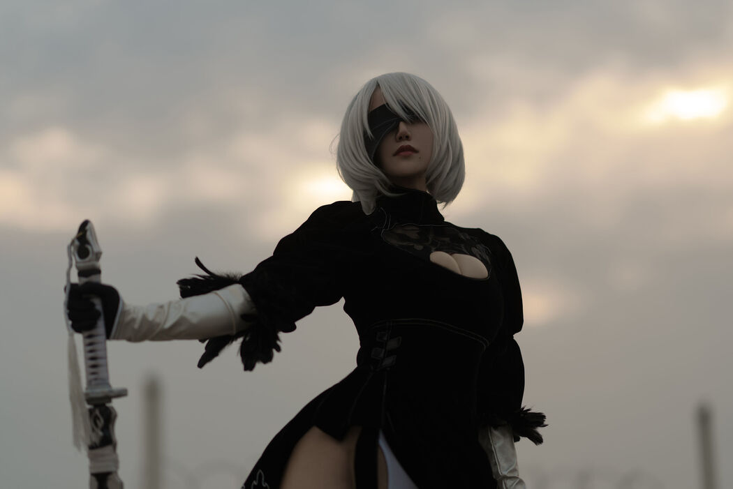 [Net Red COSER] Anime blogger Chiyo Kokura w - Captain 2B original skin