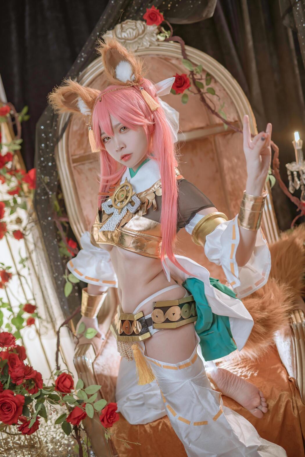[Cosplay Photo] Popular Coser Nizo Nisa - Tamamo former Myth Dress