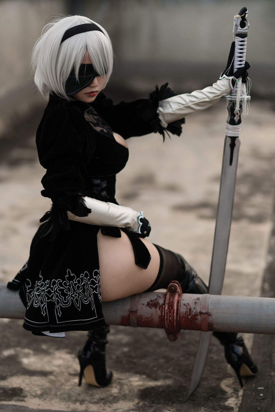 [Net Red COSER] Anime blogger Chiyo Kokura w - Captain 2B original skin Cover Photo