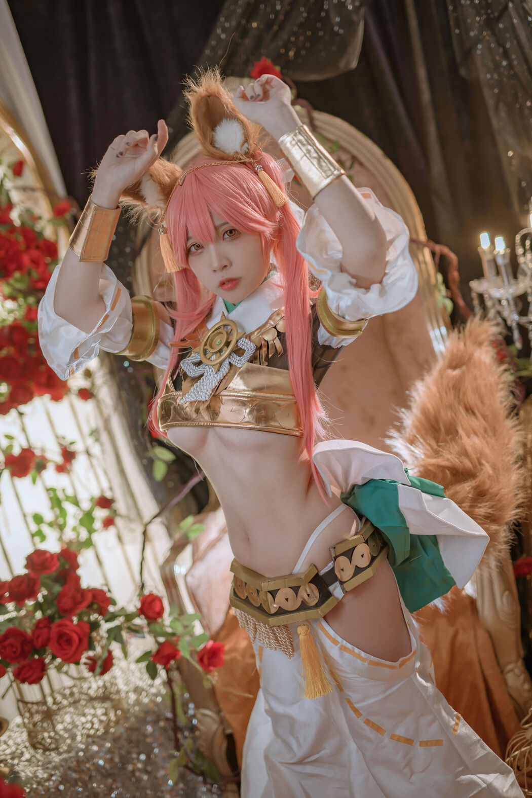 [Cosplay Photo] Popular Coser Nizo Nisa - Tamamo former Myth Dress