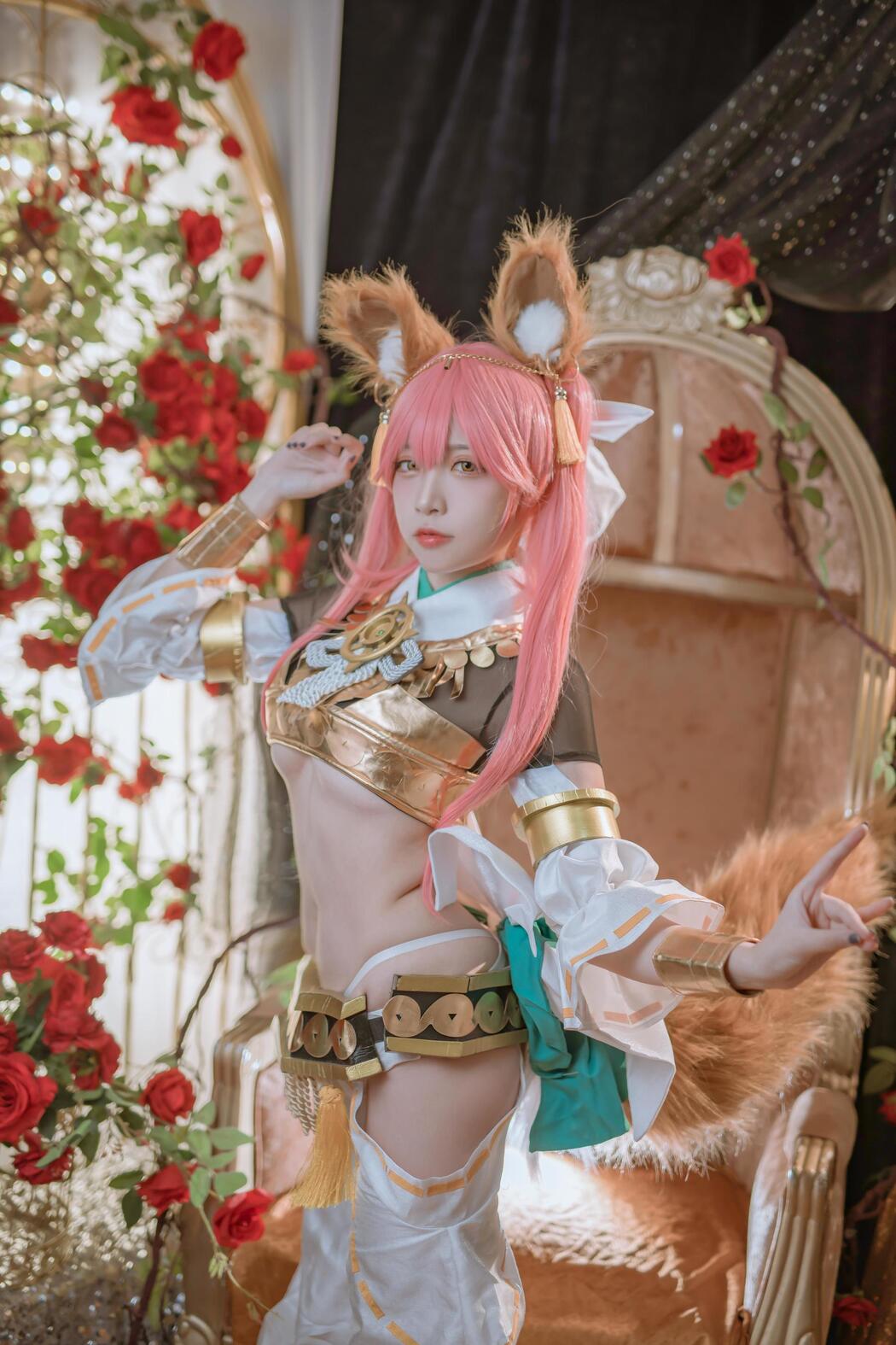 [Cosplay Photo] Popular Coser Nizo Nisa - Tamamo former Myth Dress Cover Photo