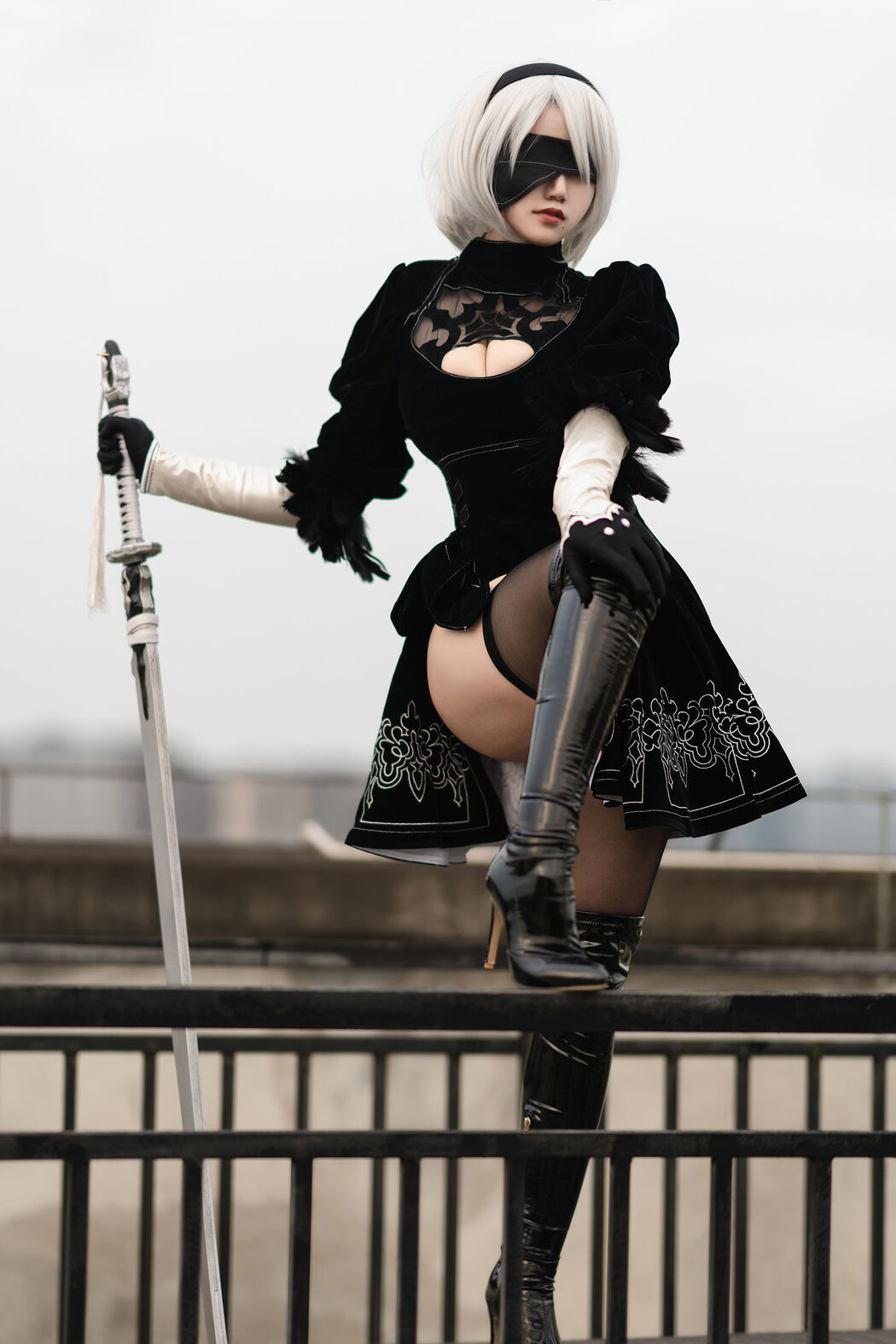 [Net Red COSER] Anime blogger Chiyo Kokura w - Captain 2B original skin