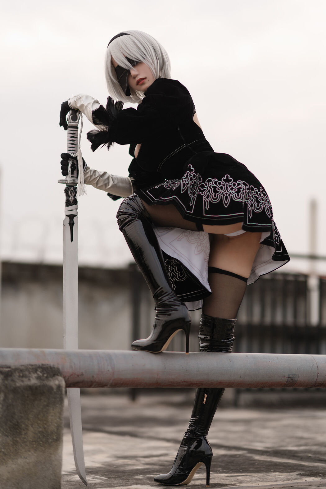 [Net Red COSER] Anime blogger Chiyo Kokura w - Captain 2B original skin