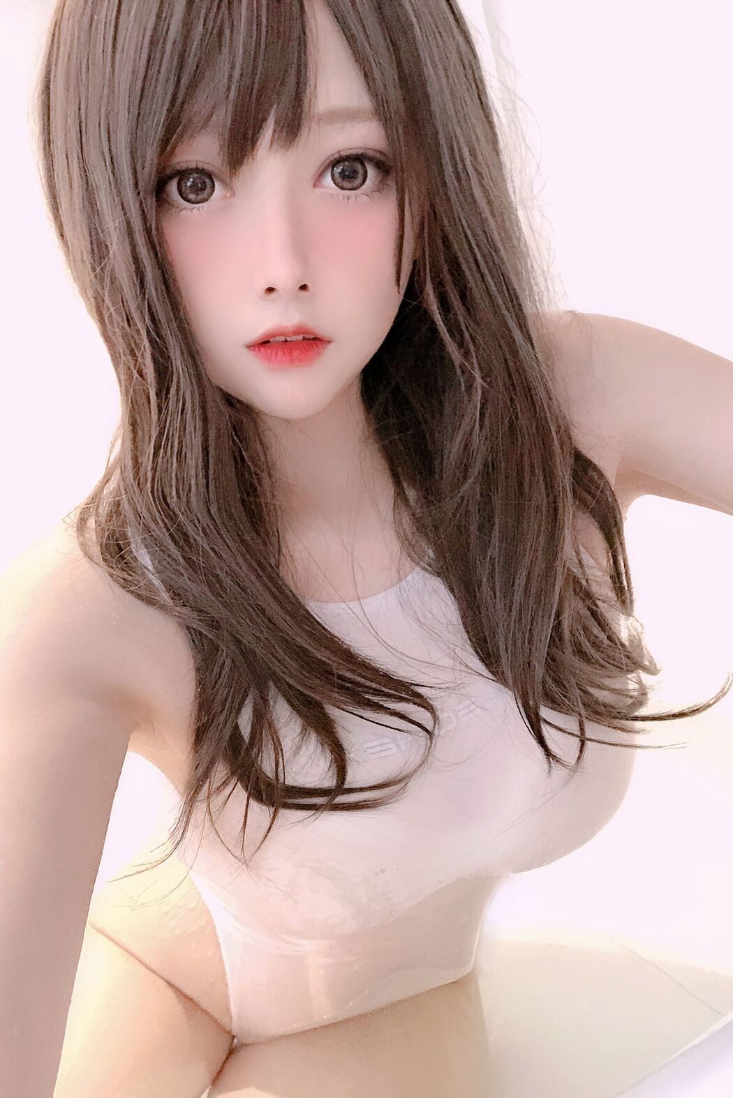 [Net Red COSER] High-value coser Nian Nian_D - white swimming