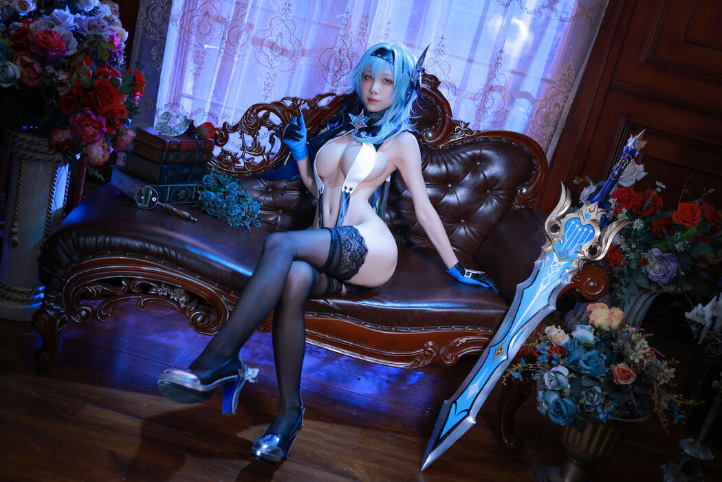 [Internet celebrity COSER photo] Anime blogger Shui Miao aqua - Yuanshen Yula underwear