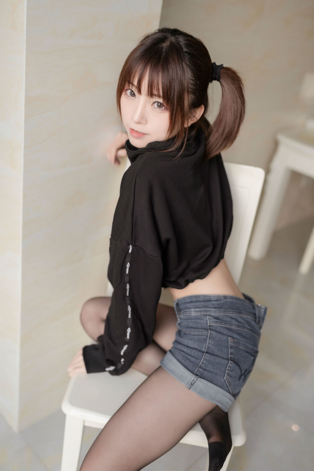 [Net Red COSER] Anime blogger Kitaro_ Kitaro-Single ponytail girl