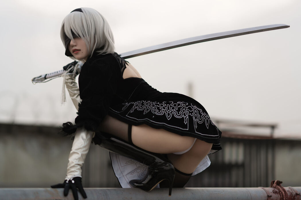 [Net Red COSER] Anime blogger Chiyo Kokura w - Captain 2B original skin