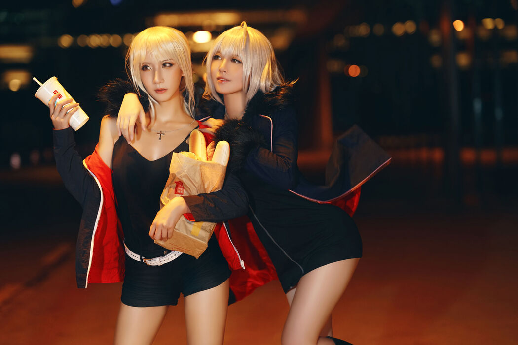 [Net Red COSER Photo] Banbanzi & Soso Sophia - Black Zhen 2