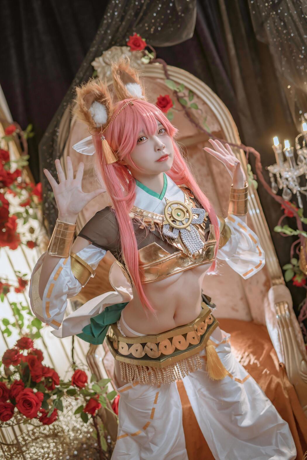 [Cosplay Photo] Popular Coser Nizo Nisa - Tamamo former Myth Dress