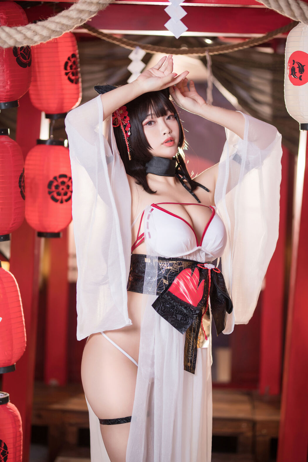 [Net Red COSER Photo] Cute Miss Sister-Bai Ye-- Wet Swimsuit