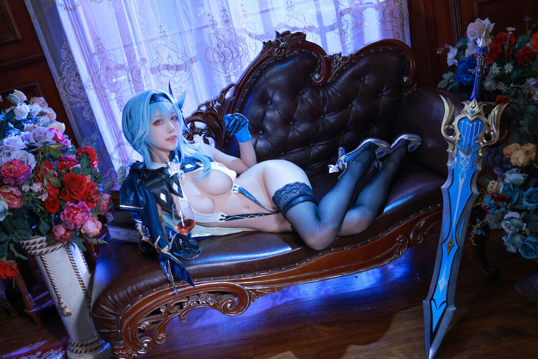 [Internet celebrity COSER photo] Anime blogger Shui Miao aqua - Yuanshen Yula underwear