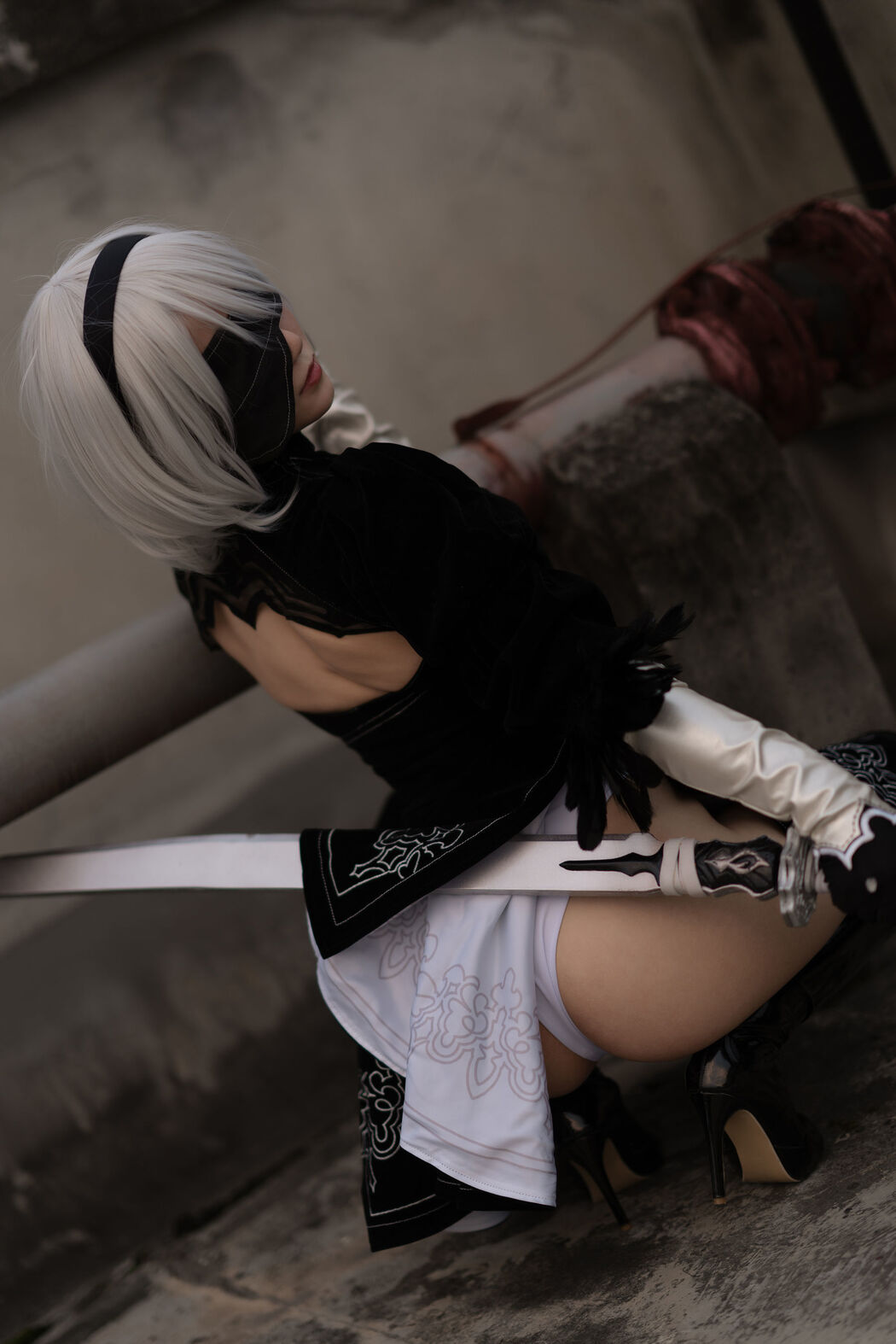 [Net Red COSER] Anime blogger Chiyo Kokura w - Captain 2B original skin