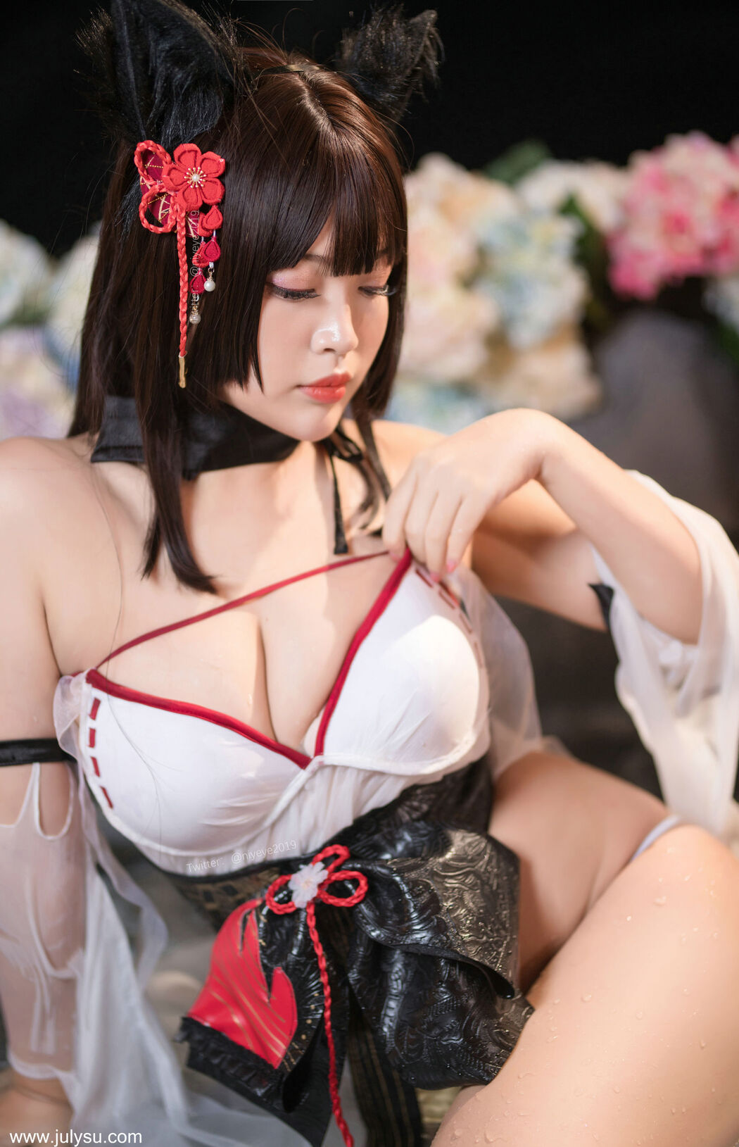 [Net Red COSER Photo] Cute Miss Sister-Bai Ye-- Wet Swimsuit