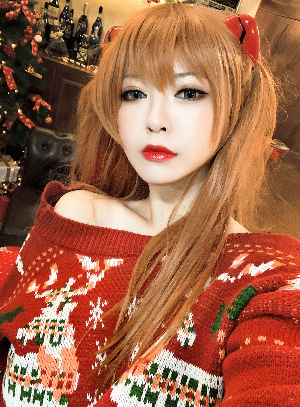 [Internet Celebrity COSER Photo] Banbanko - Shikami・ASUKA Christmas