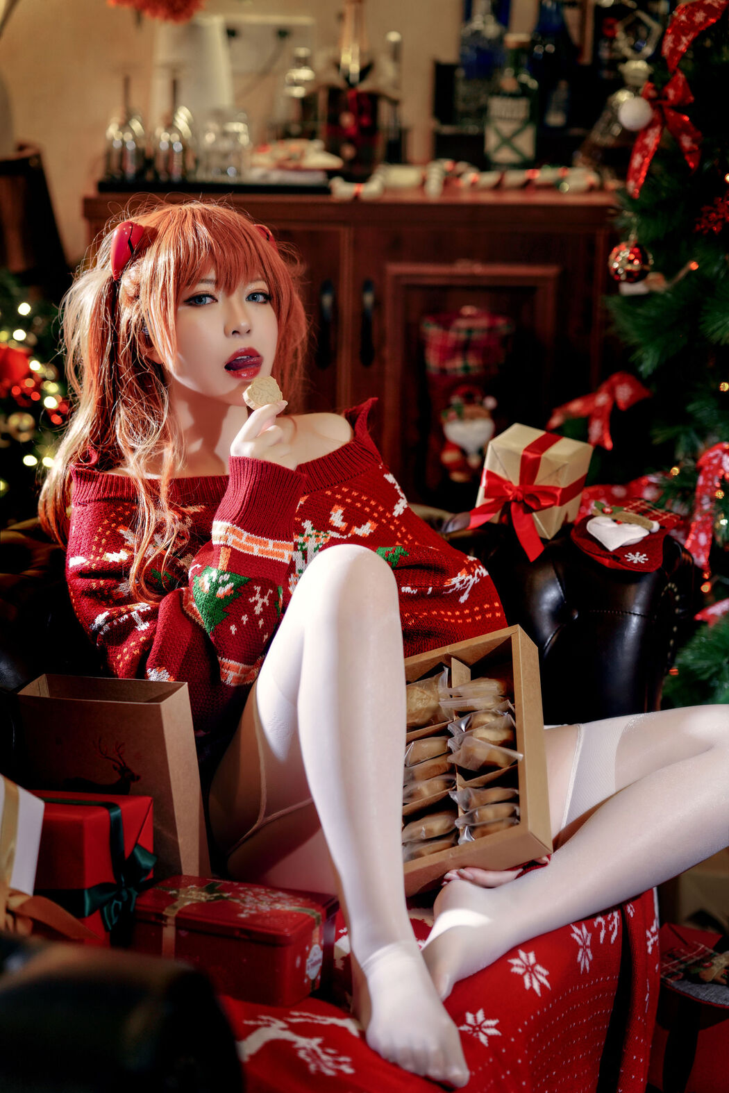 [Internet Celebrity COSER Photo] Banbanko - Shikami・ASUKA Christmas