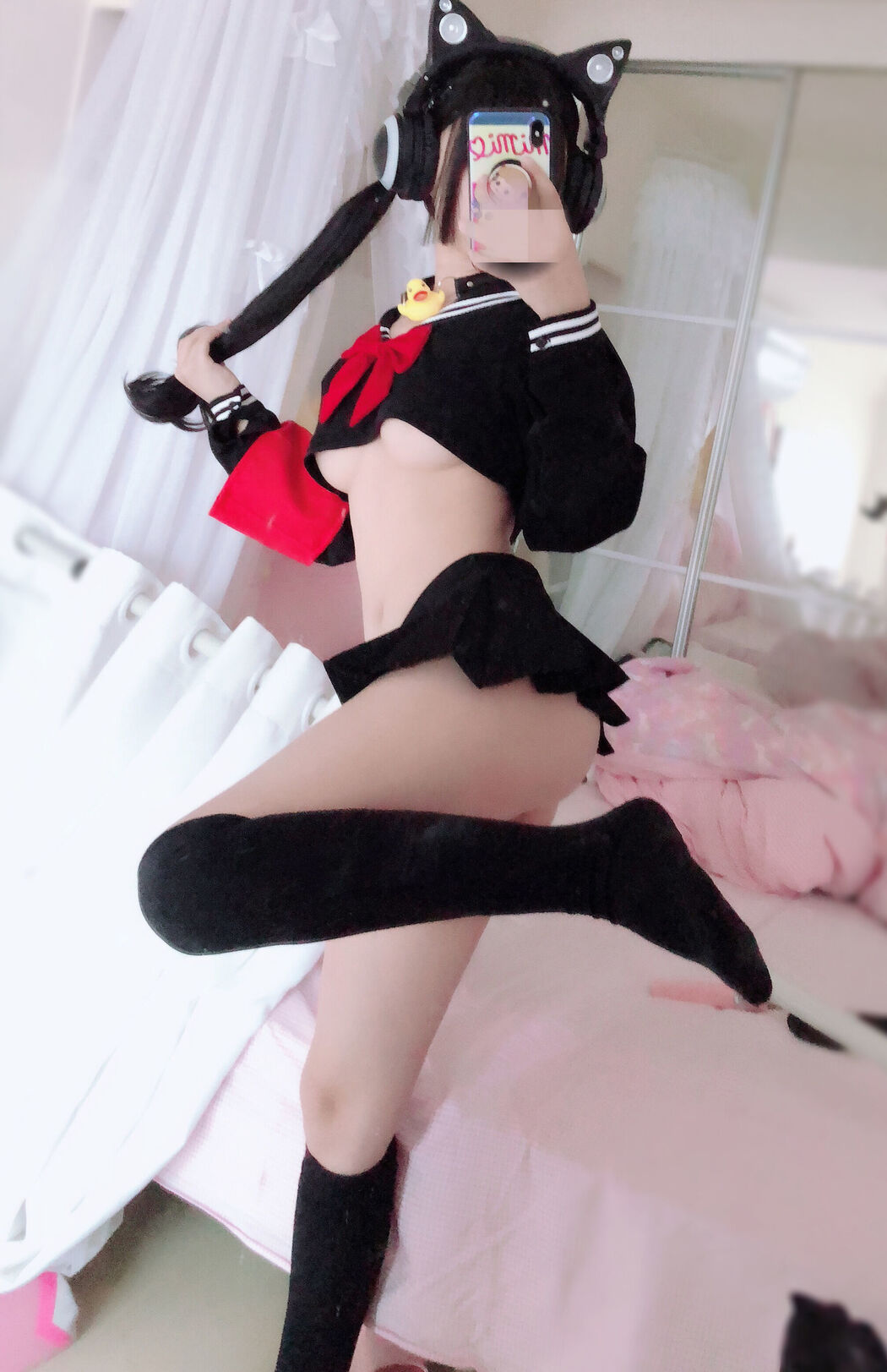[Net Red COSER] Sakurai Ningning - Half Breast Uniform