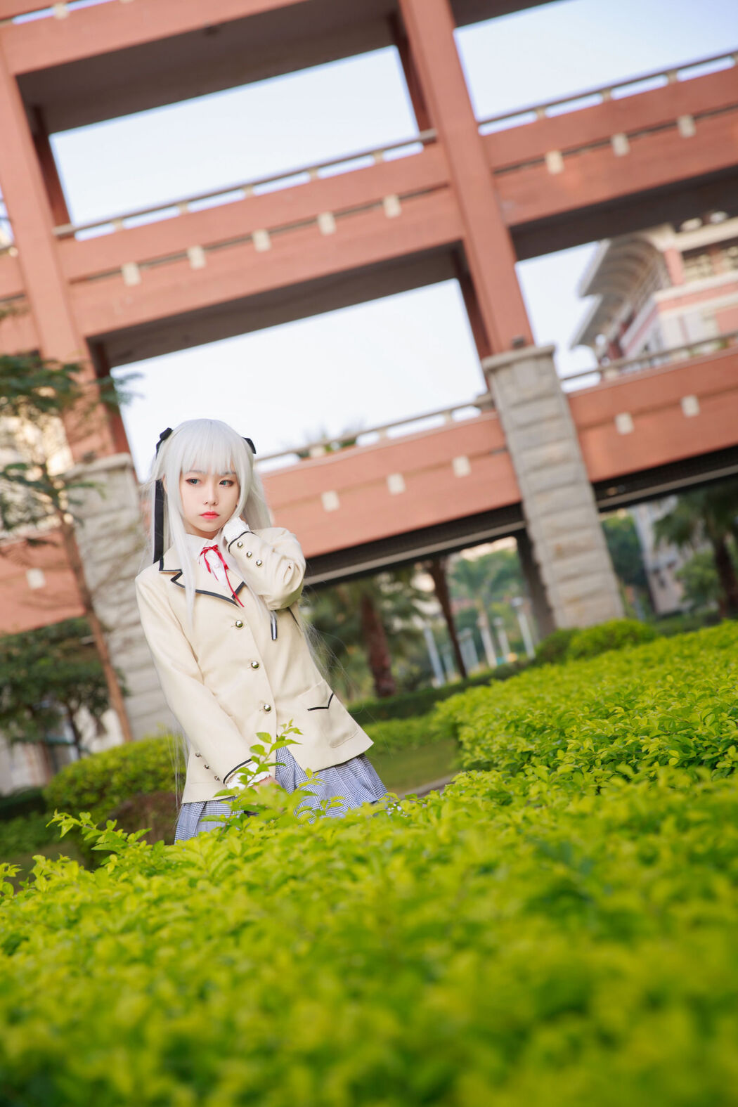 [Internet Celebrity COSER Photo] Anime blogger G44 will not be injured - Wuzhi School Uniform Cover Photo