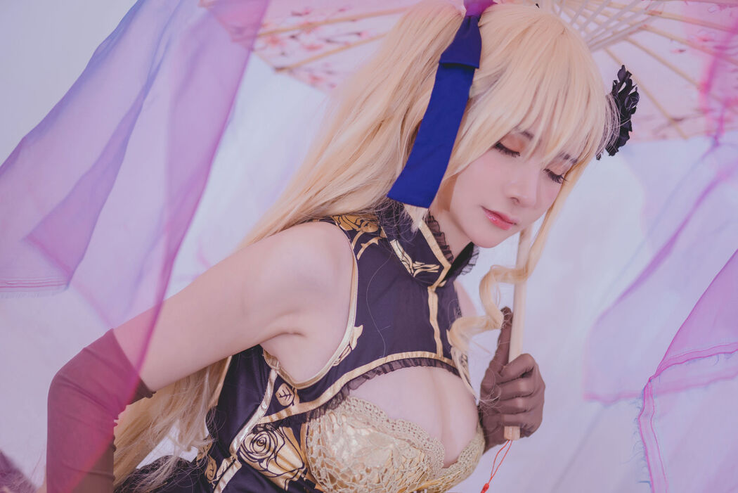 [Net Red COSER Photo] Qian Yu_rr - Fantasy Golden Lotus