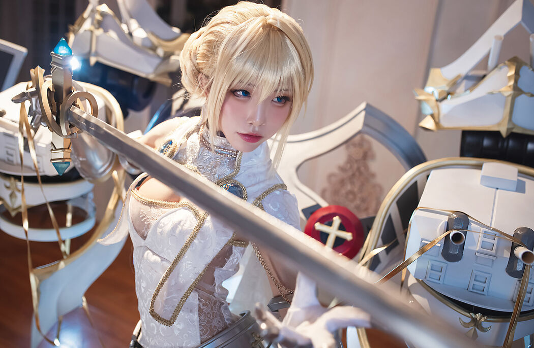 [Net Red COSER] Anime blogger Shui Miao aqua - Joan of Arc