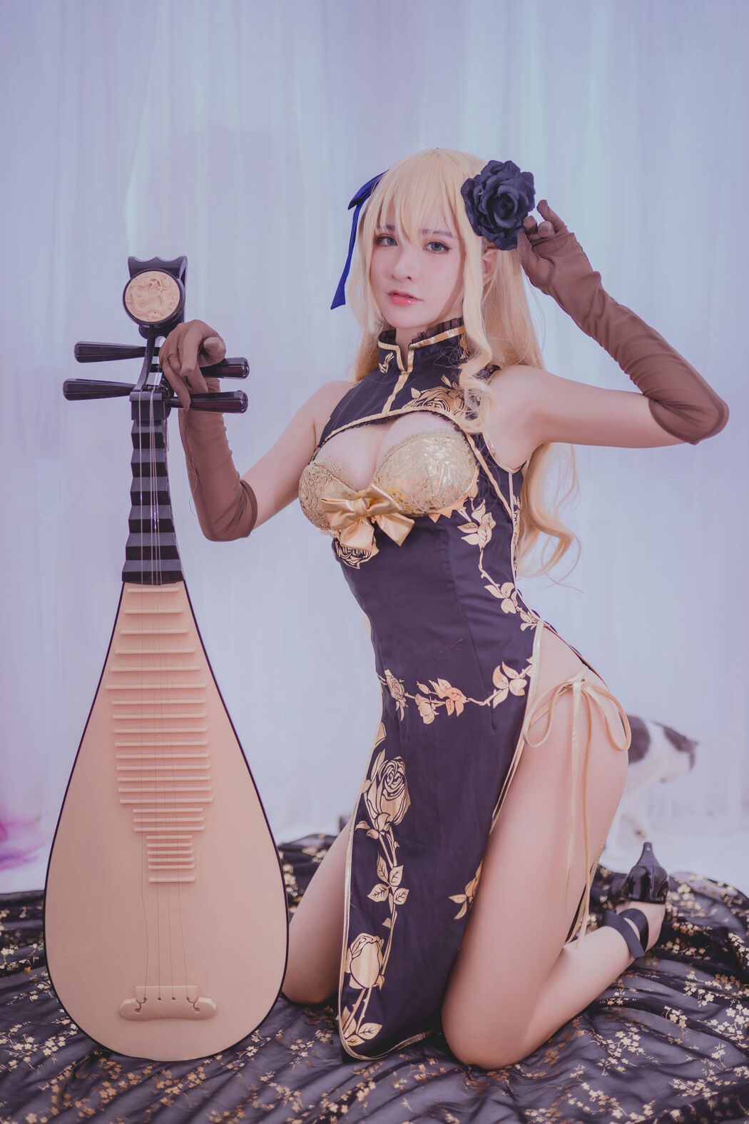 [Net Red COSER Photo] Qian Yu_rr - Fantasy Golden Lotus