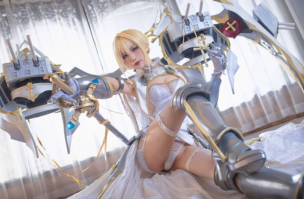 [Net Red COSER] Anime blogger Shui Miao aqua - Joan of Arc