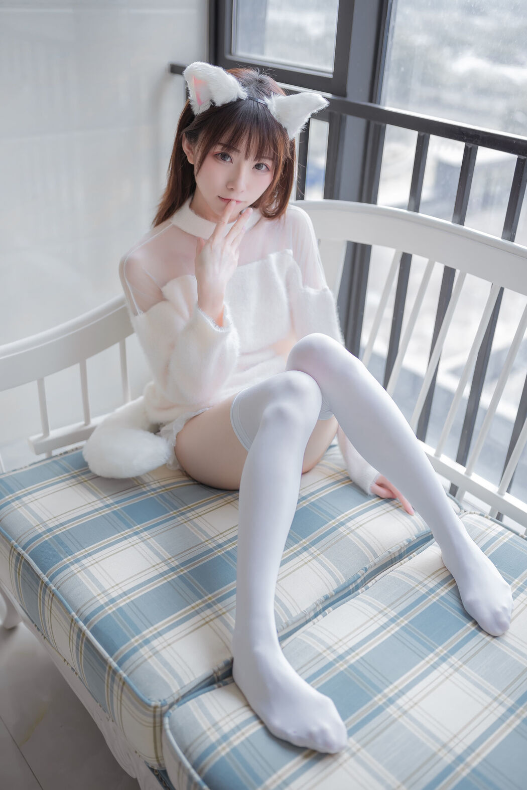 [Net Red COSER] Anime blogger Kitaro_Kitaro - White Meow Girlfriend