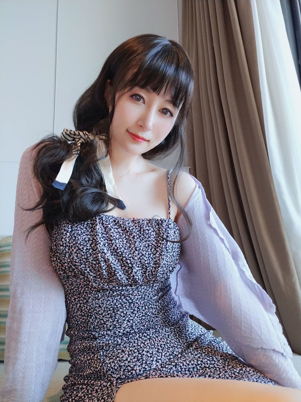 [Net Red COSER Photo] Miss Coser Baiyin - Home Floral Dress