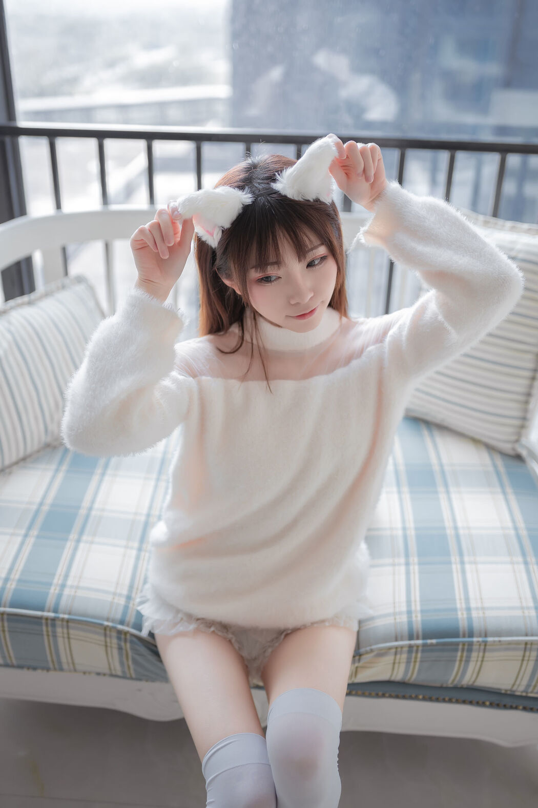 [Net Red COSER] Anime blogger Kitaro_Kitaro - White Meow Girlfriend