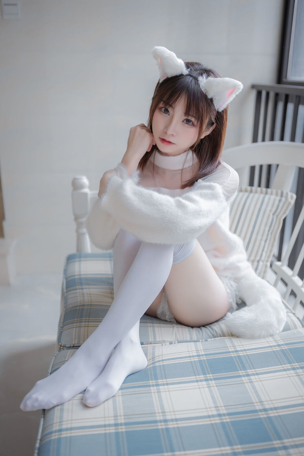 [Net Red COSER] Anime blogger Kitaro_Kitaro - White Meow Girlfriend