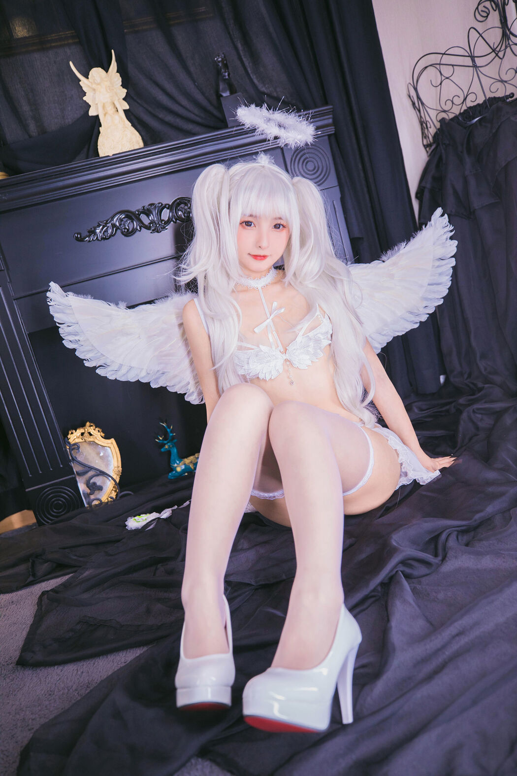 [Internet Celebrity COSER] Lolita God Rakusaka Mafuyu's Heaven にfall ちる - Fall into Heaven