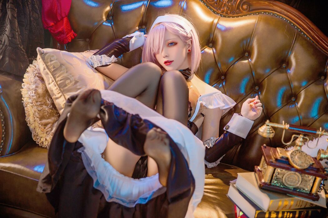 [Internet celebrity COSER photo] Cheese block wii photo - Miyamoto Musashi Maid