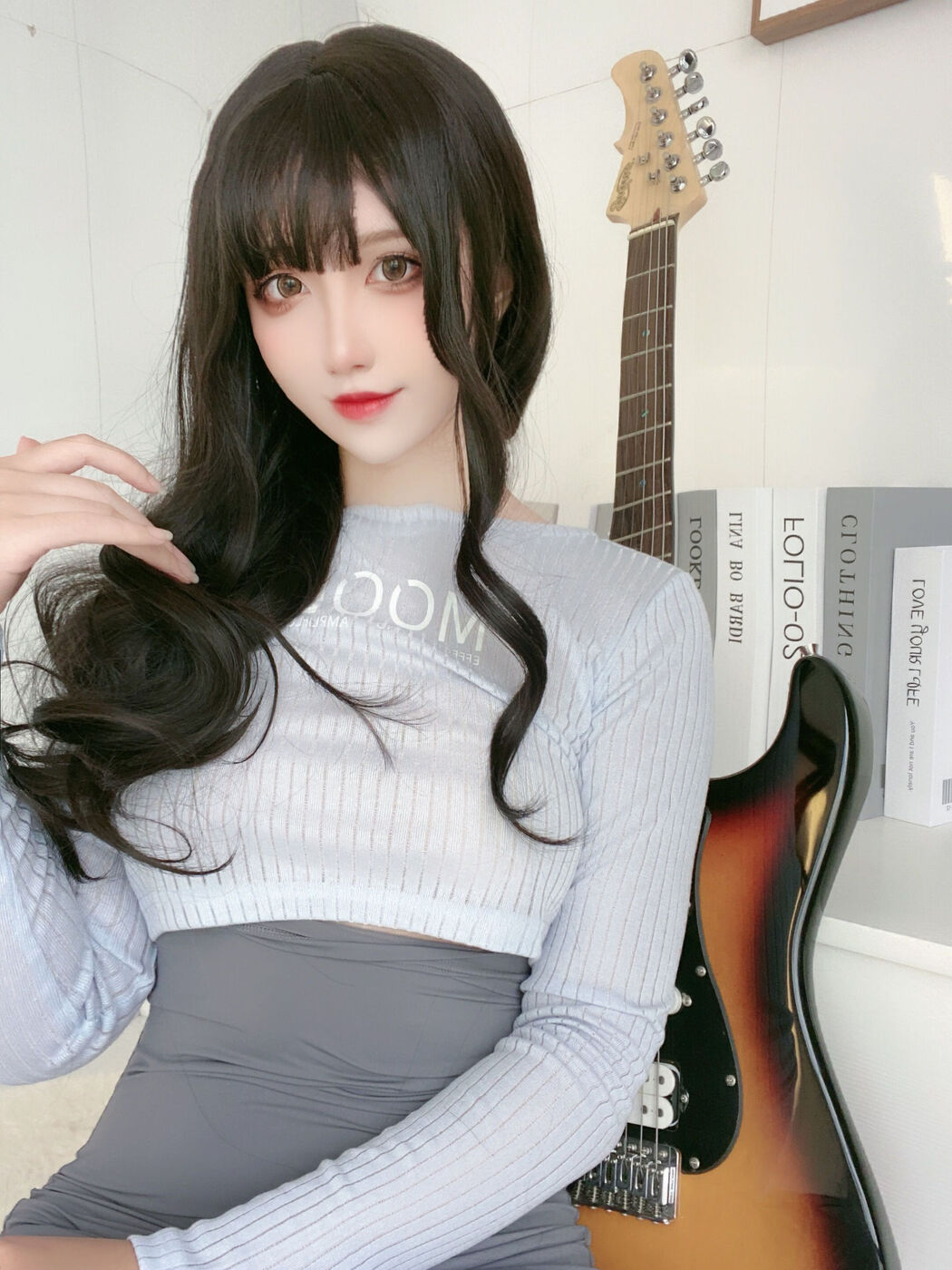 [Net Red COSER Photo] Anime blogger Jiuqu Jean - Guitar Sister