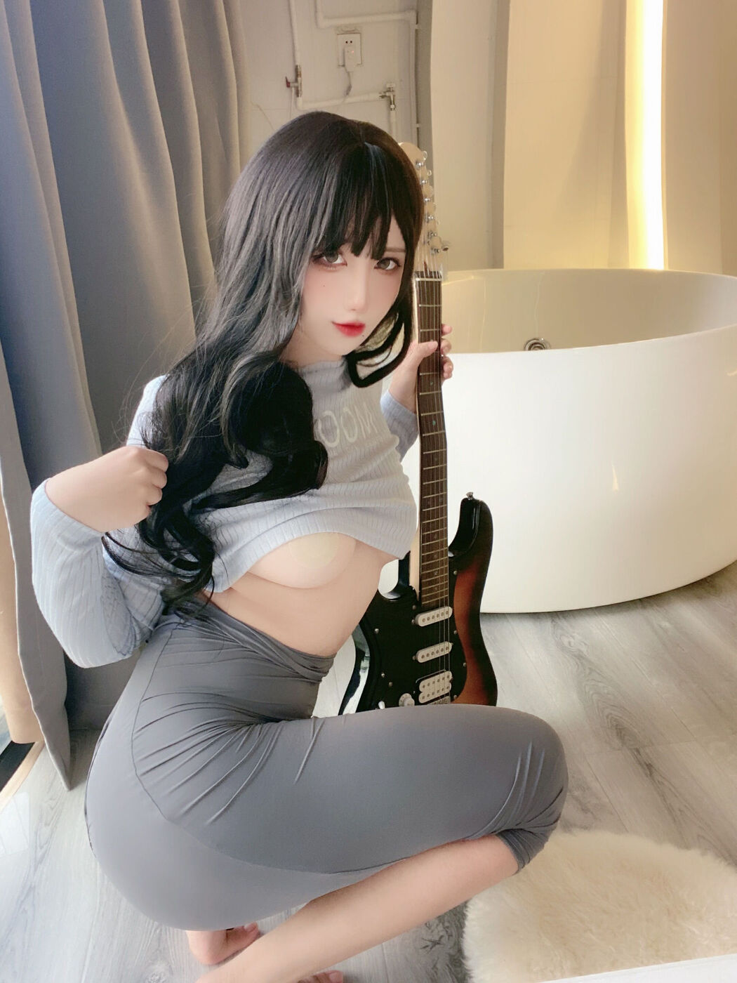 [Net Red COSER Photo] Anime blogger Jiuqu Jean - Guitar Sister