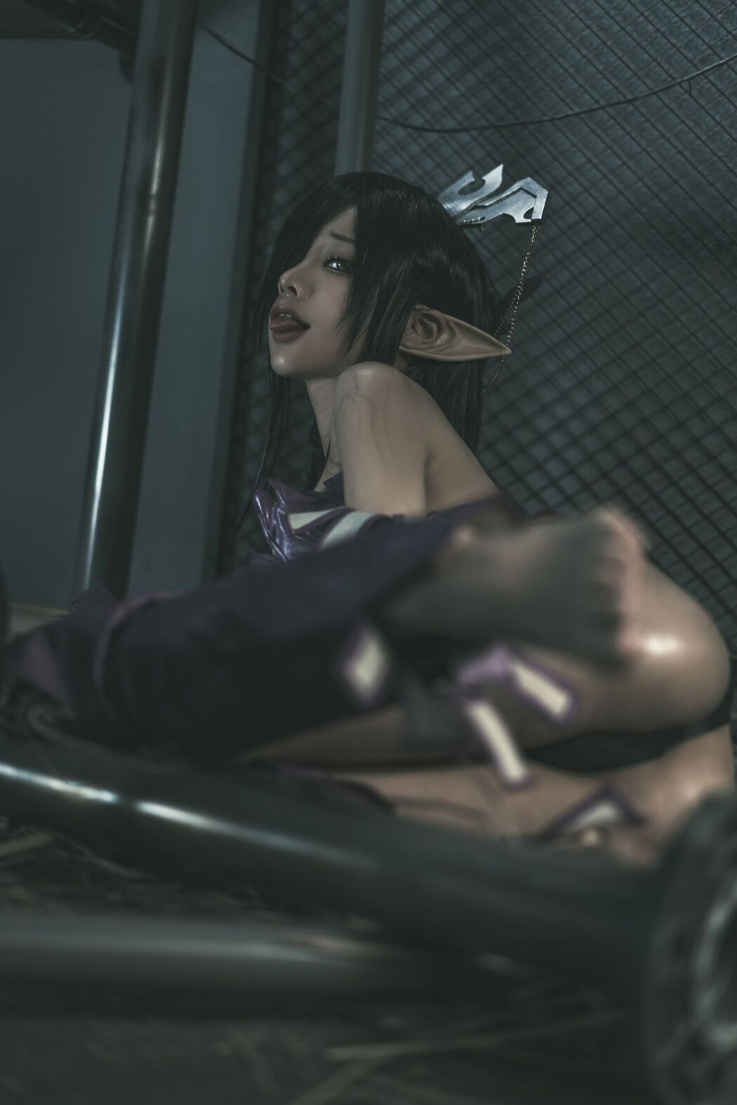 [Net Red COSER Photo] Anime Blogger Stupid Momo-Queen of Black Beasts Original