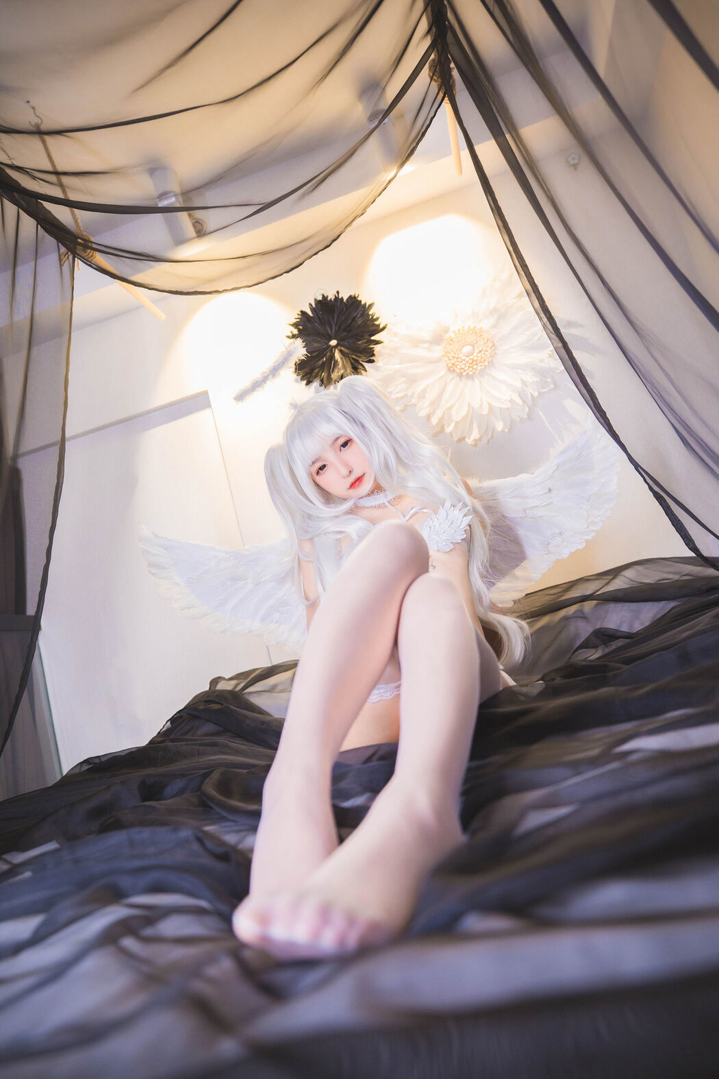 [Internet Celebrity COSER] Lolita God Rakusaka Mafuyu's Heaven にfall ちる - Fall into Heaven