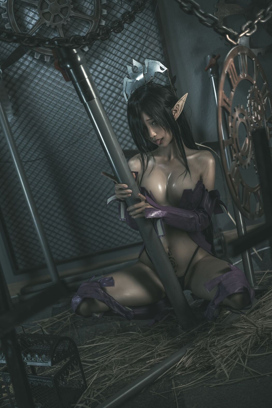 [Net Red COSER Photo] Anime Blogger Stupid Momo-Queen of Black Beasts Original