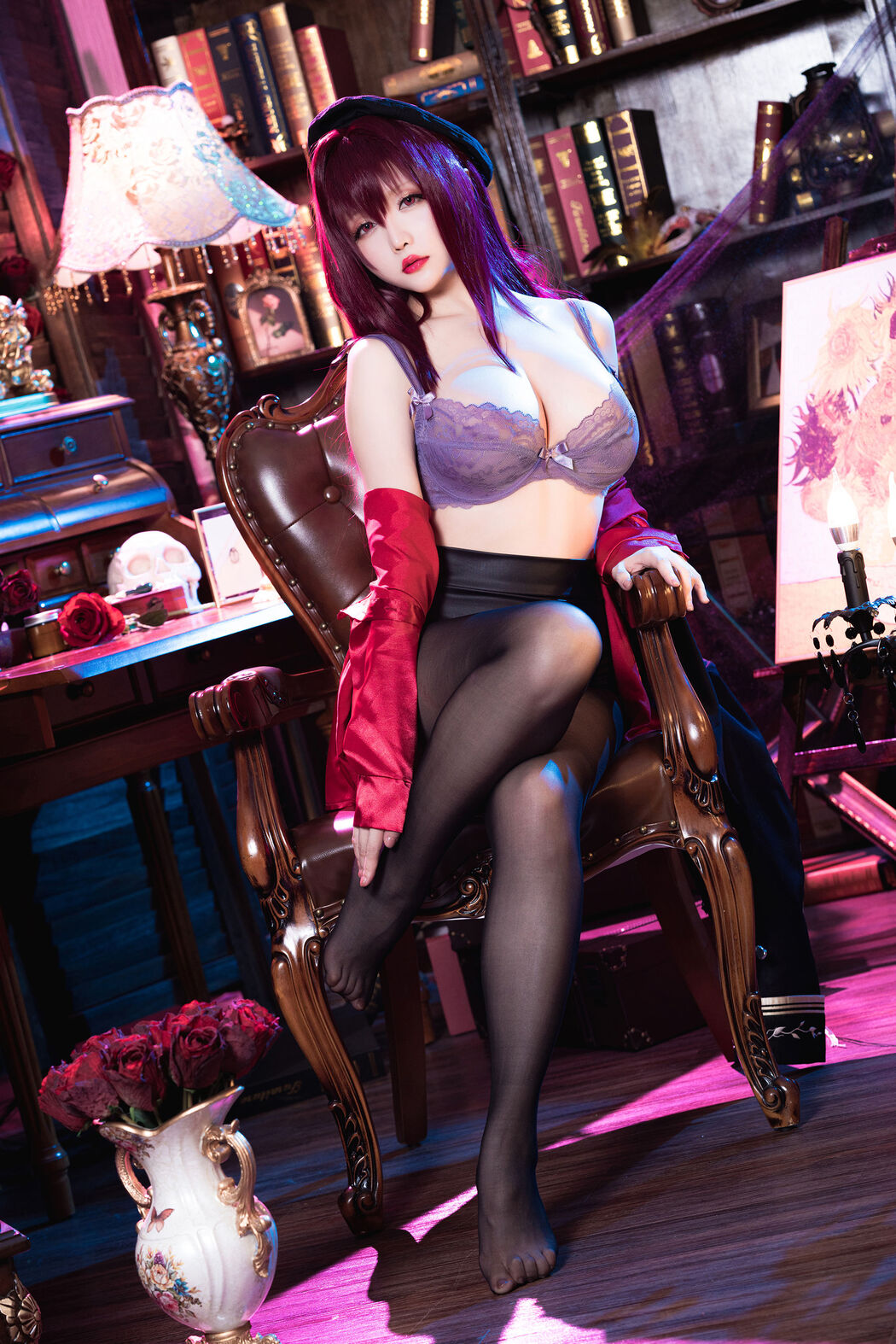 [Welfare COS] Miss Coser Xingzhichi - Skaha-True Red Teaching Gun
