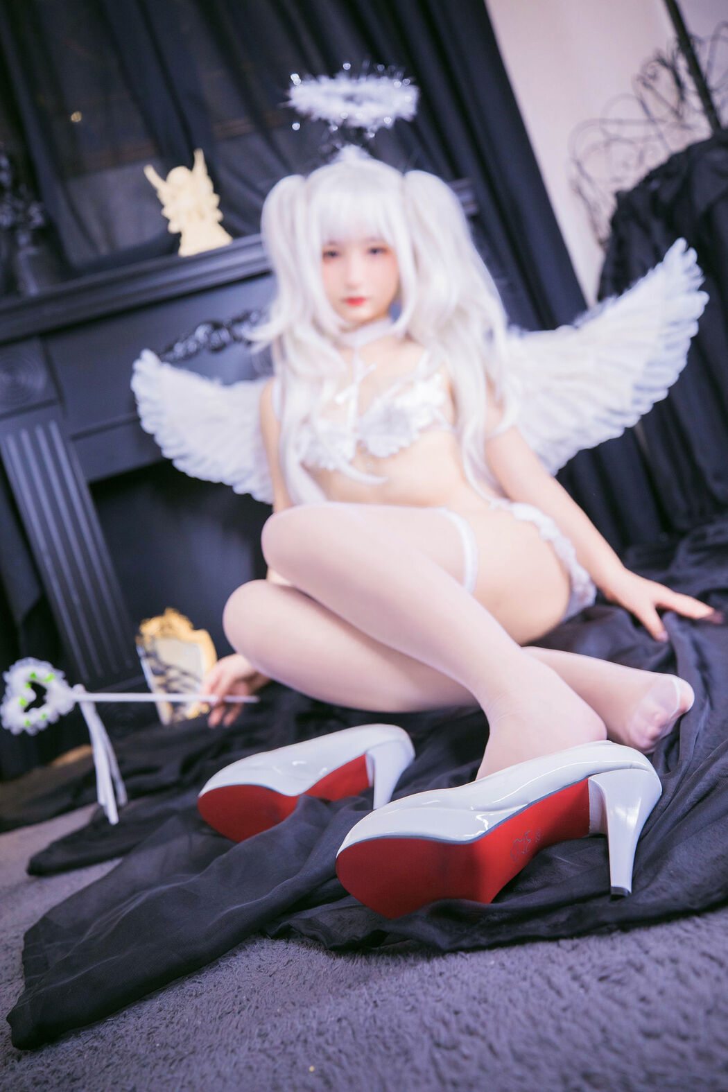 [Internet Celebrity COSER] Lolita God Rakusaka Mafuyu's Heaven にfall ちる - Fall into Heaven