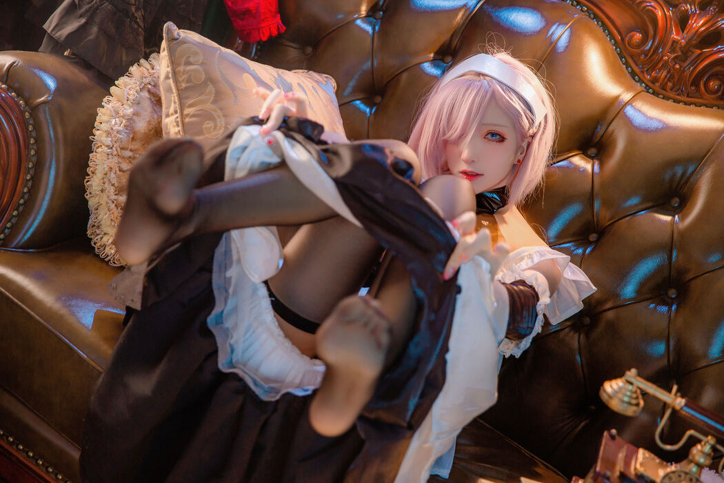 [Internet celebrity COSER photo] Cheese block wii photo - Miyamoto Musashi Maid
