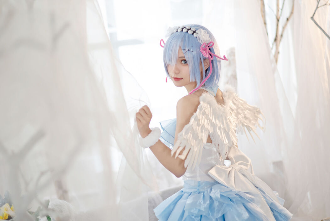 [Net Red COSER Photo] Huaqi Hana - Rem Angel Cover Photo