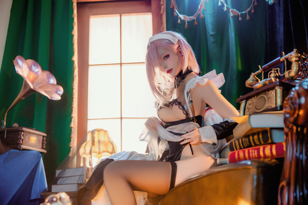 [Internet celebrity COSER photo] Cheese block wii photo - Miyamoto Musashi Maid