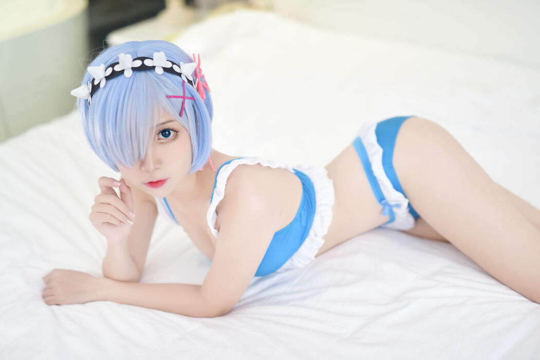 [Cosplay Photo] Popular Coser Nizo Nisa - Rem Swimsuit
