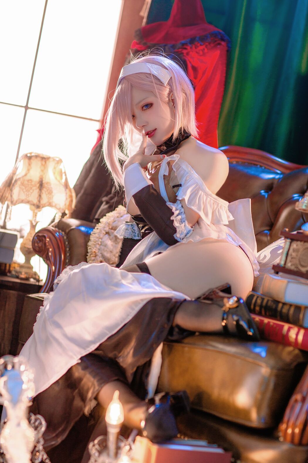 [Internet celebrity COSER photo] Cheese block wii photo - Miyamoto Musashi Maid