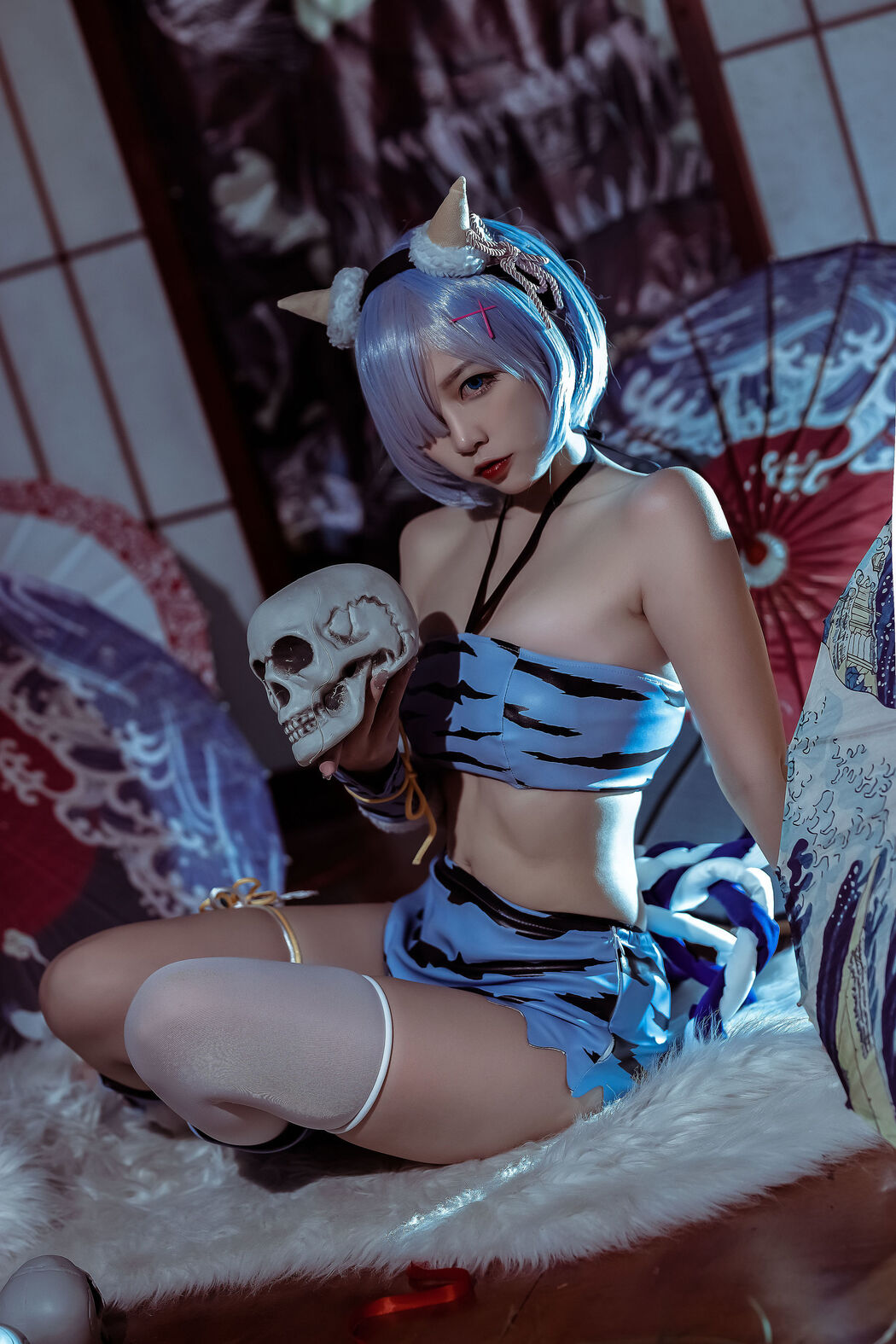 [Net Red COSER Photo] Popular Coser Erzuo Nisa-Rem Summer Ghost Clothes