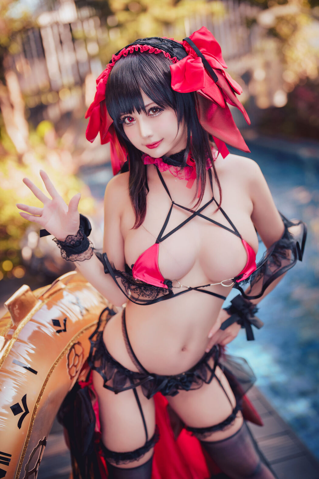 [Net Red COSER Photo] Rinka Okita - Kurumi Tokisaki Swimsuit