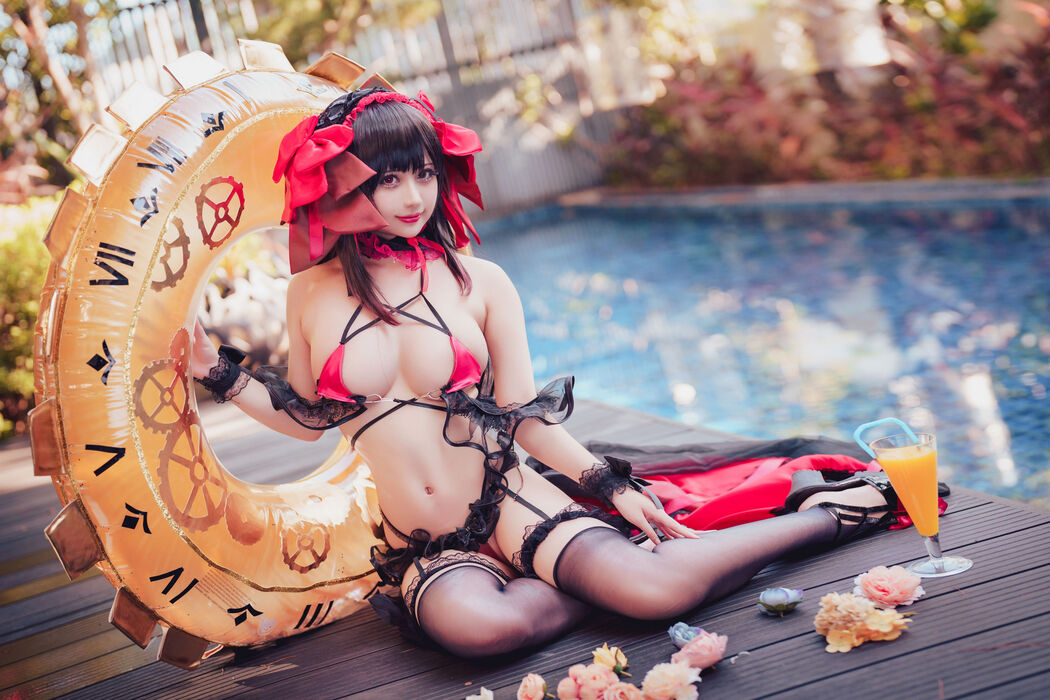 [Net Red COSER Photo] Rinka Okita - Kurumi Tokisaki Swimsuit