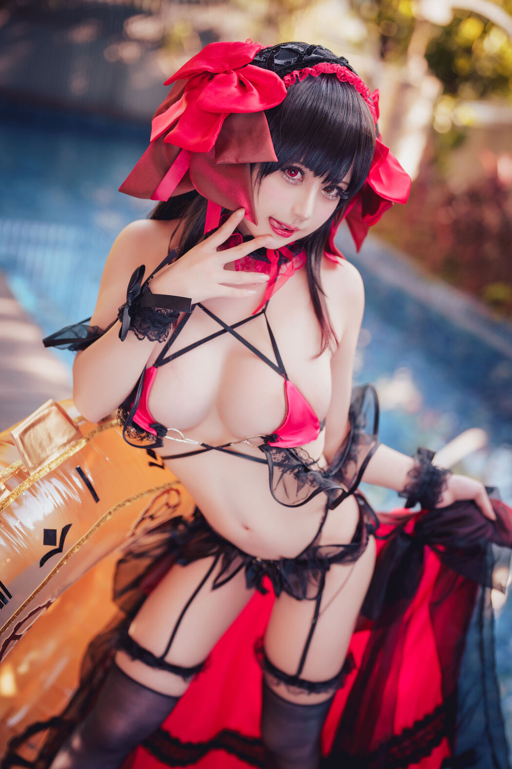 [Net Red COSER Photo] Rinka Okita - Kurumi Tokisaki Swimsuit