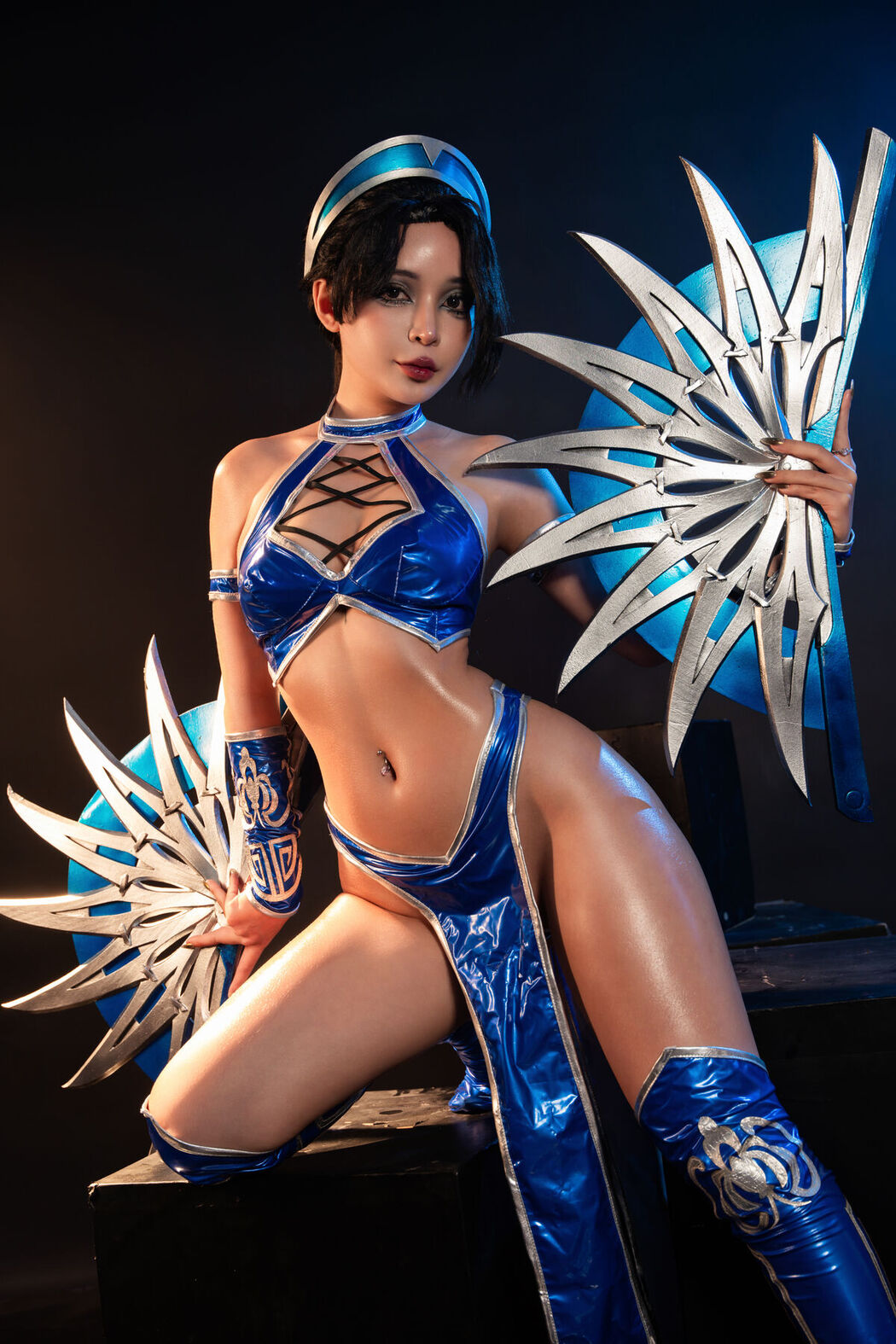 Coser@UmekoJ – Cosplay Kitana Mortal Kombat Part1